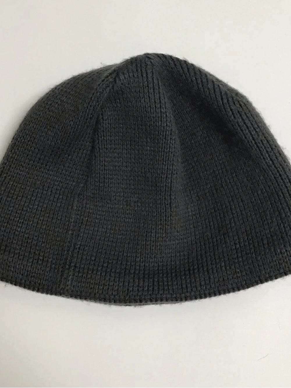 The North Face Beanie Hat Youth/Junior Medium Gray Cobalt Blue Logo Fleece Liner